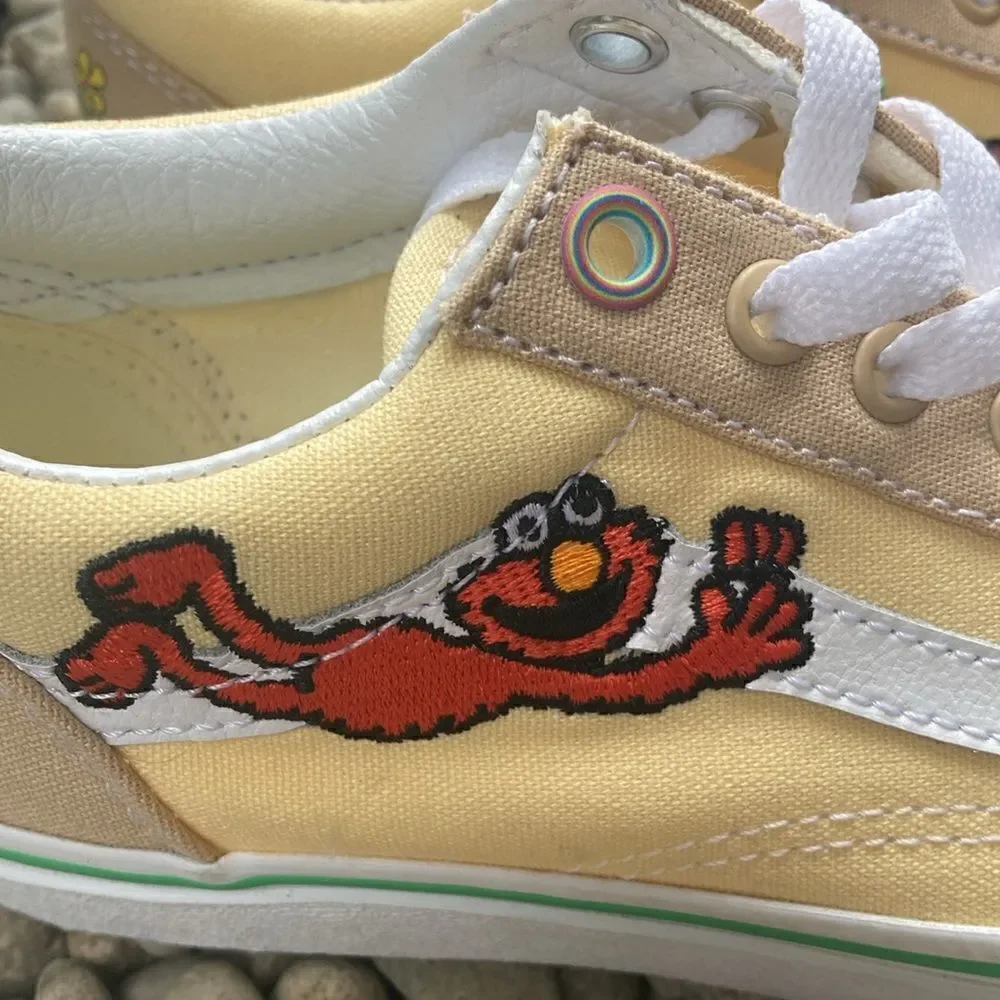 Little Kids Vans Old Skool x Sesame Street Elmo Sneakers Shoes Size 2